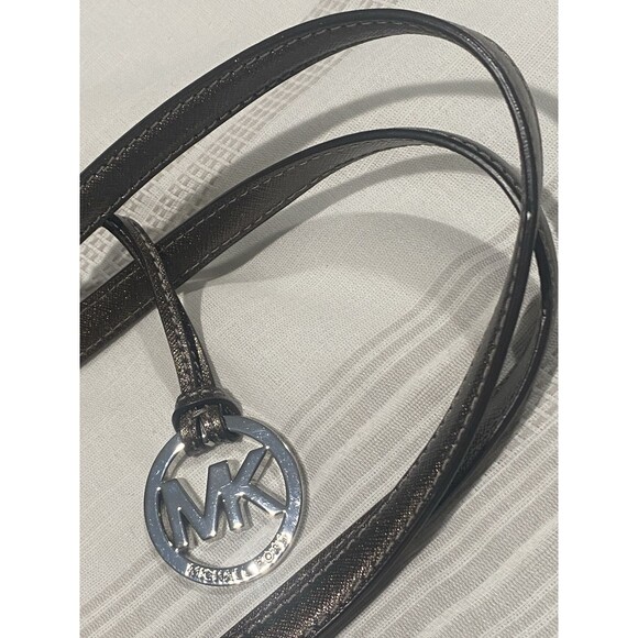 Michael Kors Jet Set Tote Medium Brown Leather Shoulder Bag - Picture 9 of 15